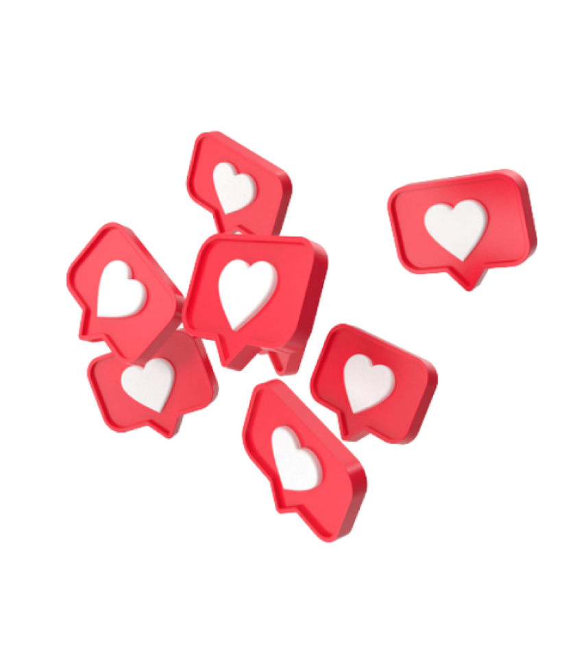 Des bulles en coeur